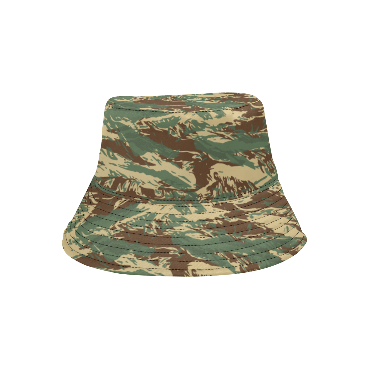 Rhodesian Brushstroke Fictional Tigerstripes Camouflage Bucket Hat for Men