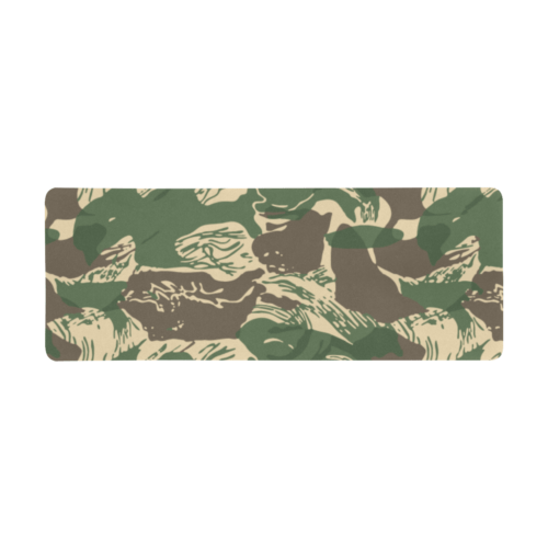 Rhodesian Brushstroke Camouflage v4 Extra Large Rectangle Mousepad (31"x12")