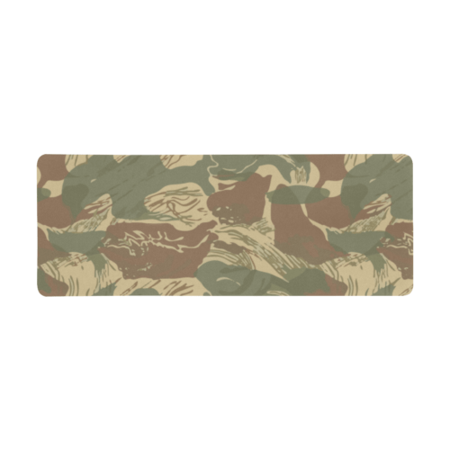 Rhodesian Brushstroke Camouflage v1 Extra Large Rectangle Mousepad (31"x12")