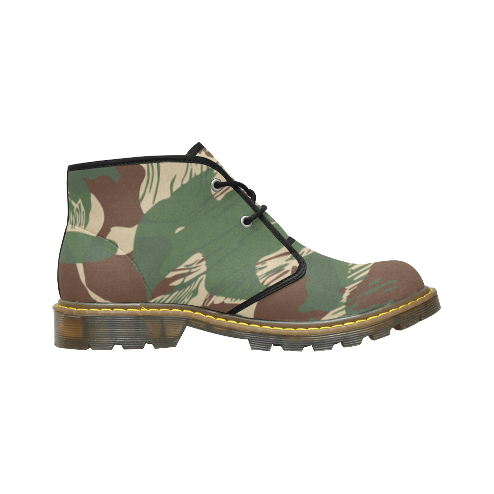 Rhodesian Brushstroke v2 Camouflage Men's Nubuck Chukka Boots ...