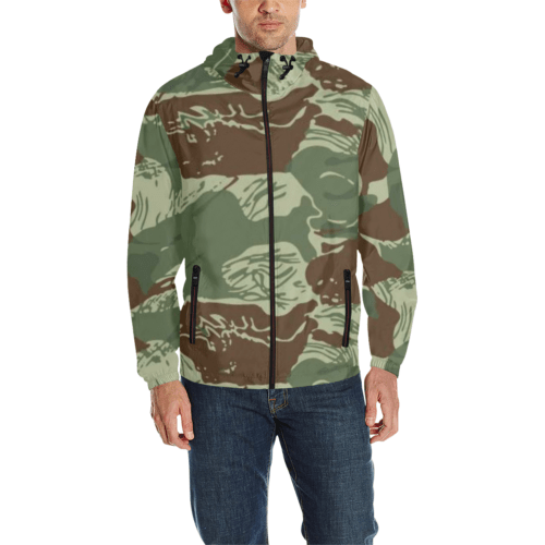 Rhodesian Brushstroke Camouflage v3 Quilted Windbreaker