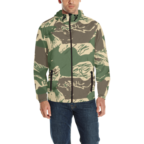 Rhodesian Brushstroke Camouflage v4 Quilted Windbreaker