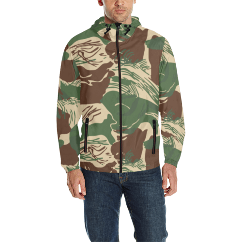 Rhodesian Brushstroke Camouflage v2 Quilted Windbreaker