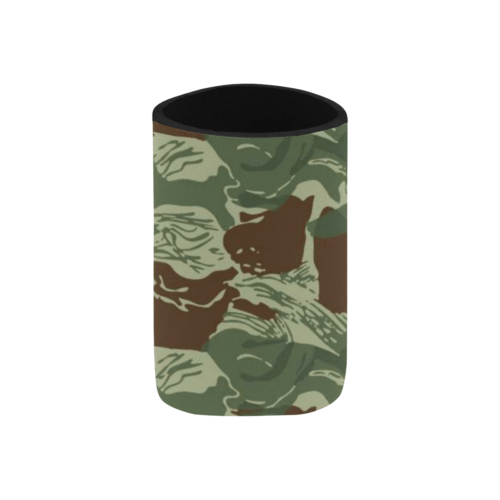 Alternative view of Rhodesian Brushstroke Camouflage v3 Neoprene Can Cooler 4" x 2.7" dia.