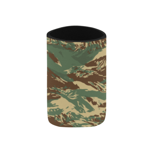 Alternative view of Rhodesian Brushstroke Fictional Tigerstripes Camouflage Neoprene Can Cooler 4" x 2.7" dia.