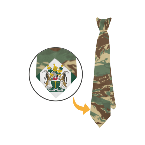 Rhodesian Brushstroke Camouflage Fictional Tigerstripes Neck Tie