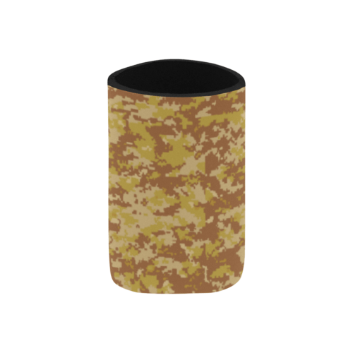 Alternative view of Rhodesian Brushstroke Fictional Arid Digital Camouflage Neoprene Can Cooler 4" x 2.7" dia.