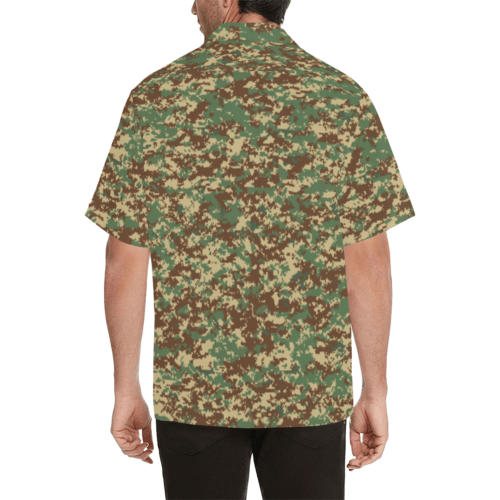 Alternative view of Rhodesian Brushstroke Fictional Digital Camouflage Hawaiian Shirt