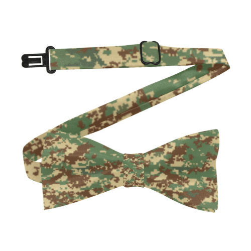 Rhodesian Brushstroke Fictional Digital Camouflage Custom Bow Tie