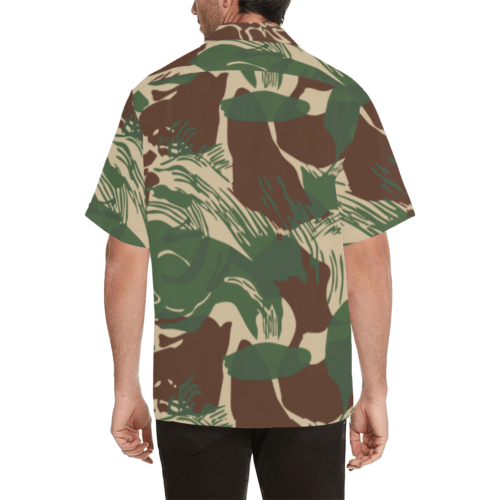 Alternative view of Rhodesian Brushstroke Camouflage v2 Hawaiian Shirt