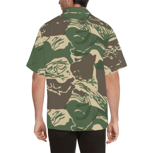 Alternative view of Rhodesian Brushstroke Camouflage v4 Hawaiian Shirt