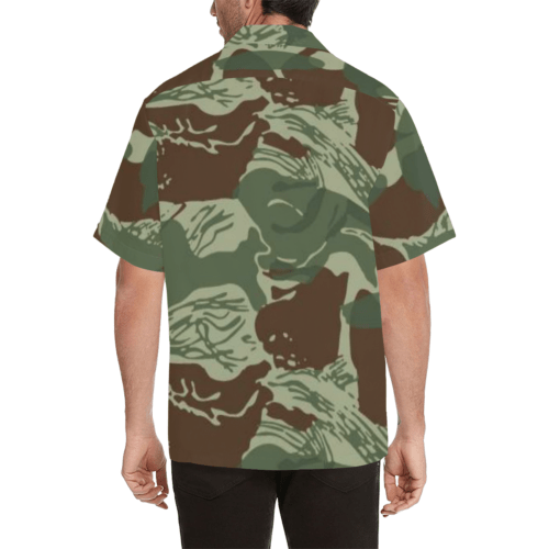 Alternative view of Rhodesian Brushstroke Camouflage v3 Hawaiian Shirt