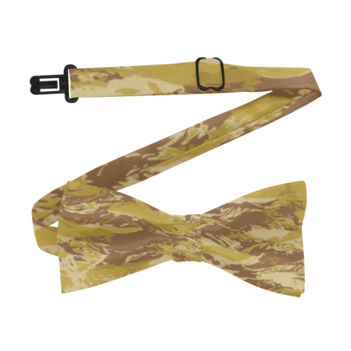 Rhodesian Brushstroke Fictional Arid Tigerstripes Camouflage Custom Bow Tie