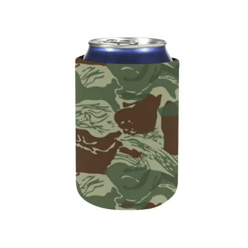 Rhodesian Brushstroke Camouflage v3 Neoprene Can Cooler 4" x 2.7" dia.