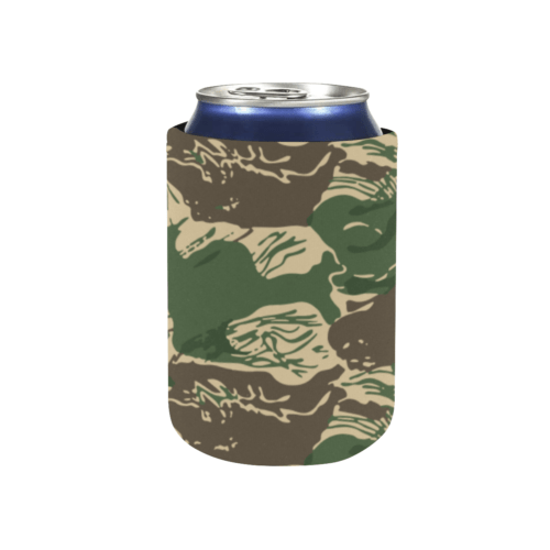 Rhodesian Brushstroke Camouflage v4 Neoprene Can Cooler 4" x 2.7" dia.