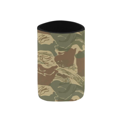 Alternative view of Rhodesian Brushstroke Camouflage v1 Neoprene Can Cooler 4" x 2.7" dia.