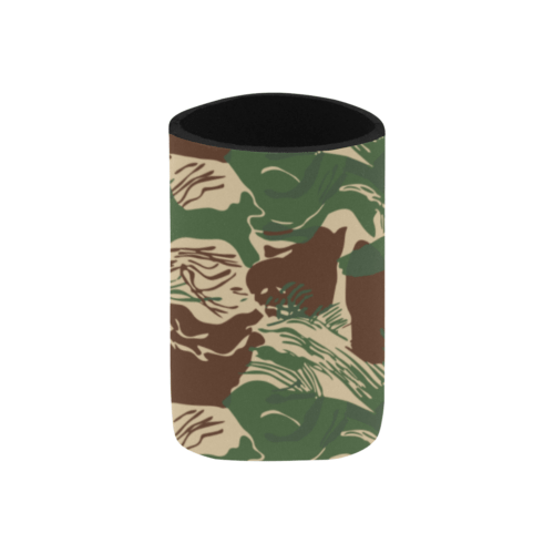 Alternative view of Rhodesian Brushstroke Camouflage v2 Neoprene Can Cooler 4" x 2.7" dia.