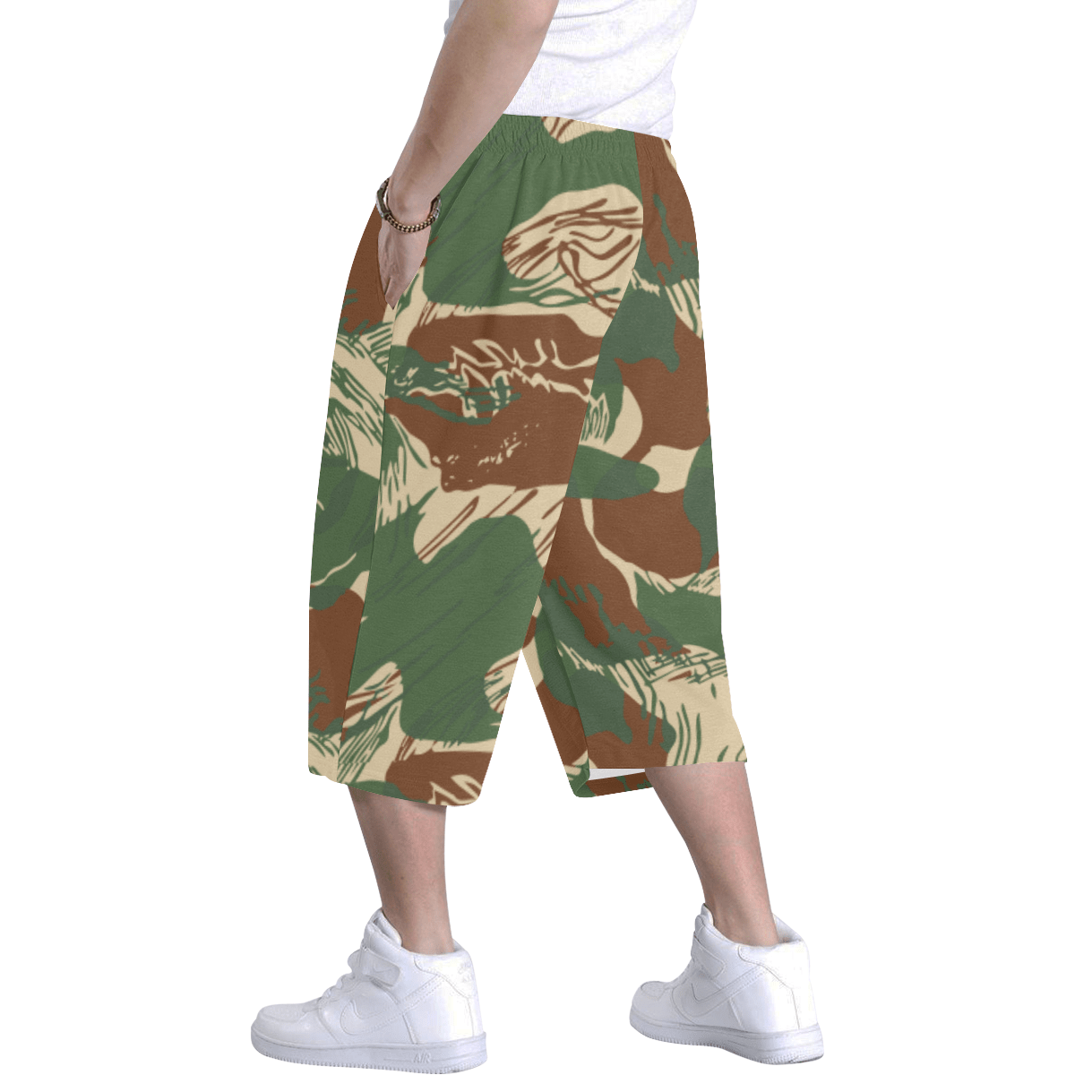 Rhodesian Brushstroke Camouflage v2b Baggy Shorts | Rhodesian