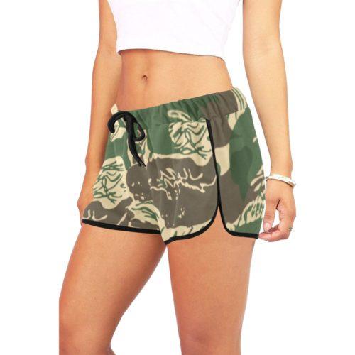 Alternative view of Rhodesian Brushstroke Camouflage v4 Women's Relaxed Shorts