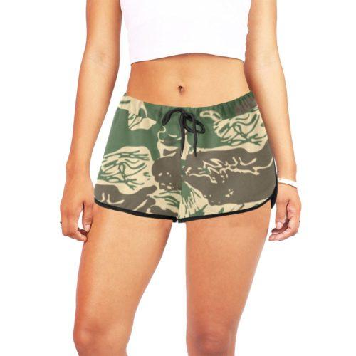Rhodesian Brushstroke Camouflage v4 Women's Relaxed Shorts