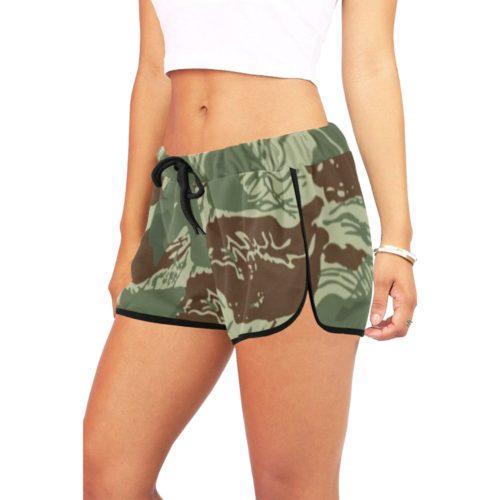 Alternative view of Rhodesian Brushstroke Camouflage v3 Women's Relaxed Shorts