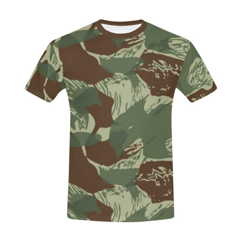 Rhodesian Brushstroke Camouflage v3 T-Shirt for Men | Rhodesian Brushstroke
