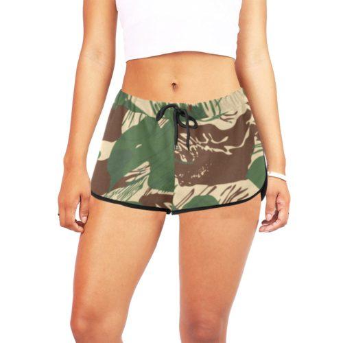 Rhodesian Brushstroke Camouflage v2 Women's Relaxed Shorts