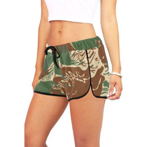 Alternative view of Rhodesian Brushstroke Camouflage v2b Women's Relaxed Shorts