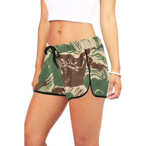 Alternative view of Rhodesian Brushstroke Camouflage v2 Women's Relaxed Shorts