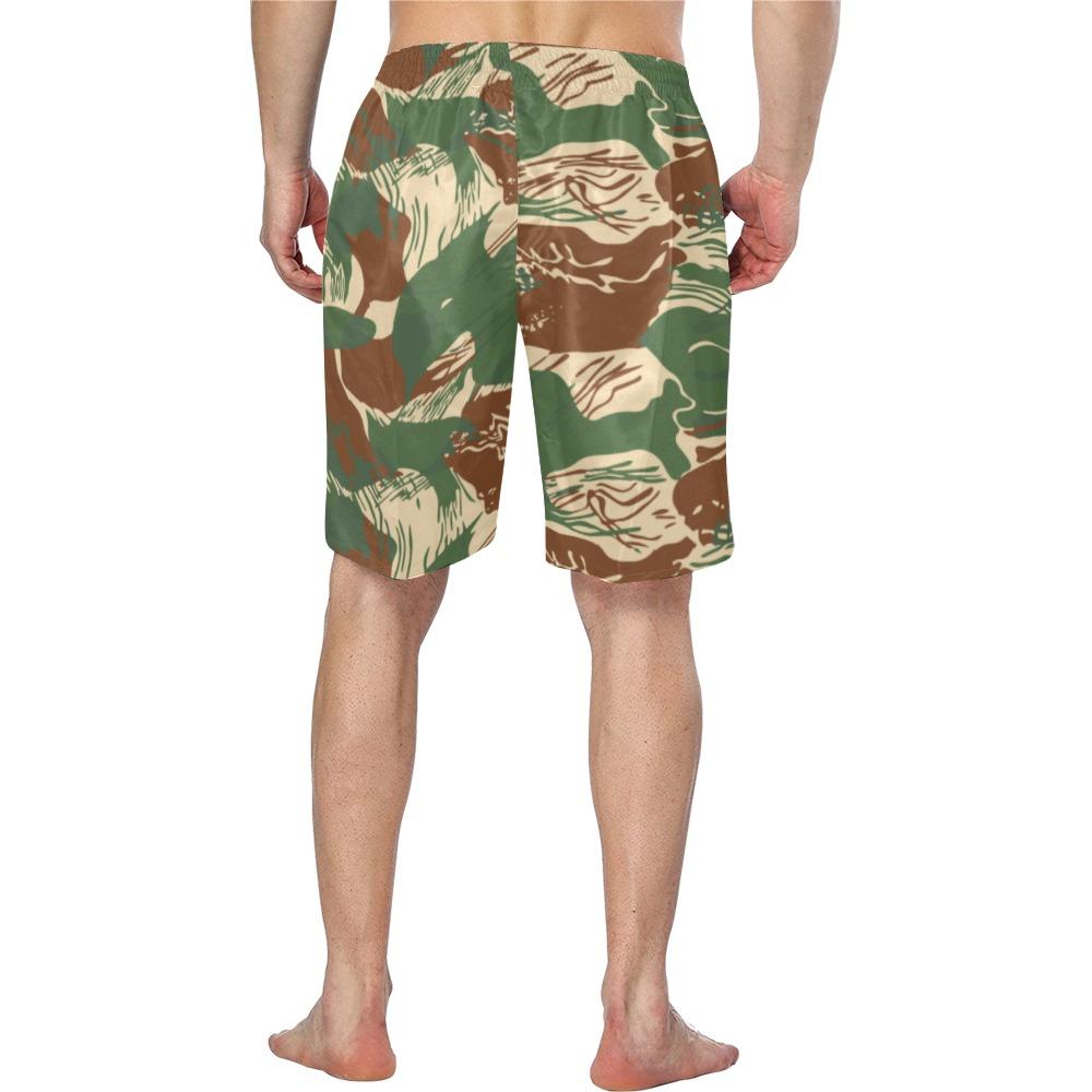 Rhodesian Brushstroke Camouflage v2b Men's Swim Trunk | Rhodesian ...