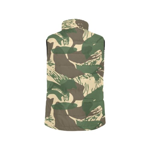 Alternative view of Rhodesian Brushstroke Camouflage v04 Men's Padded Vest Jacket