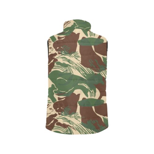 Alternative view of Rhodesian Brushstroke Camouflage v2 Men's Padded Vest Jacket