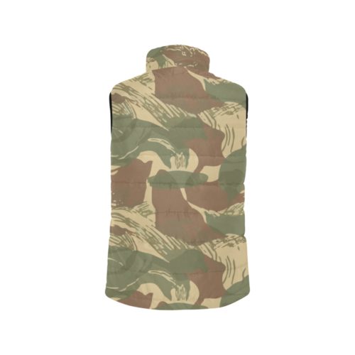 Alternative view of Rhodesian Brushstroke Camouflage v1 Men's Padded Vest Jacket