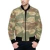 Rhodesian Brushstroke Camouflage v1  Quilted Bomber Jacket for Men.