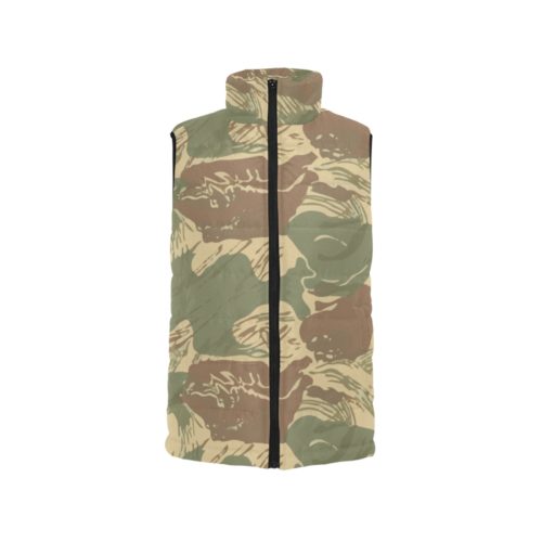 Rhodesian Brushstroke Camouflage v1 Men's Padded Vest Jacket