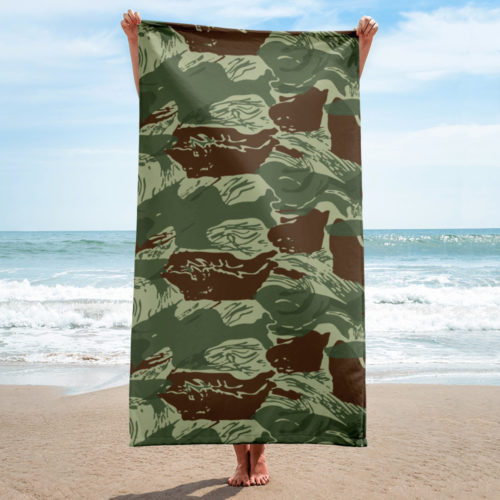 Rhodesian Brushstroke Camouflage v3 Beach Towel