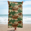 Rhodesian Brushstroke Camouflage v2b Beach Towel
