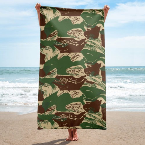 Rhodesian Brushstroke Camouflage v2 Beach Towel