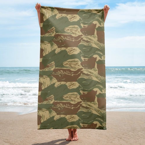 Rhodesian Brushstroke Camouflage v1 Beach Towel