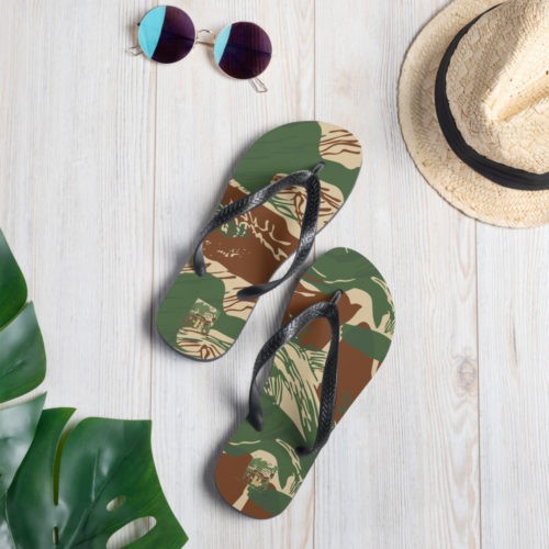 Alternative view of Rhodesian Brushstroke Camouflage v2 Flip-Flops