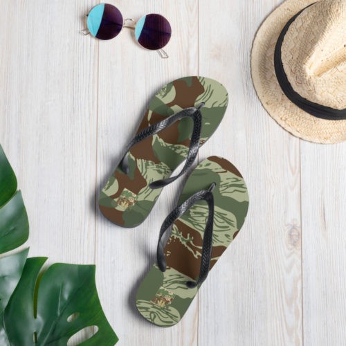 Alternative view of Rhodesian Brushstroke Camouflage v3 Flip-Flops