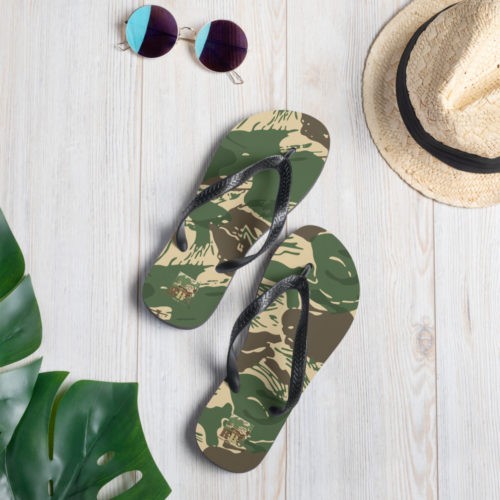 Alternative view of Rhodesian Brushstroke Camouflage v4 Flip-Flops