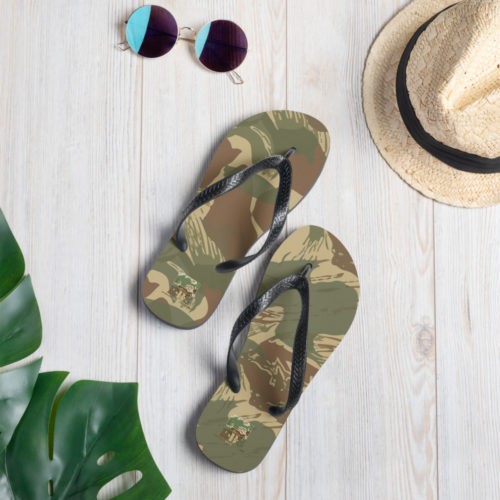 Alternative view of Rhodesian Brushstroke Camouflage v1 Flip-Flops