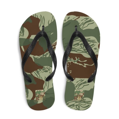 Rhodesian Brushstroke Camouflage v3 Flip-Flops