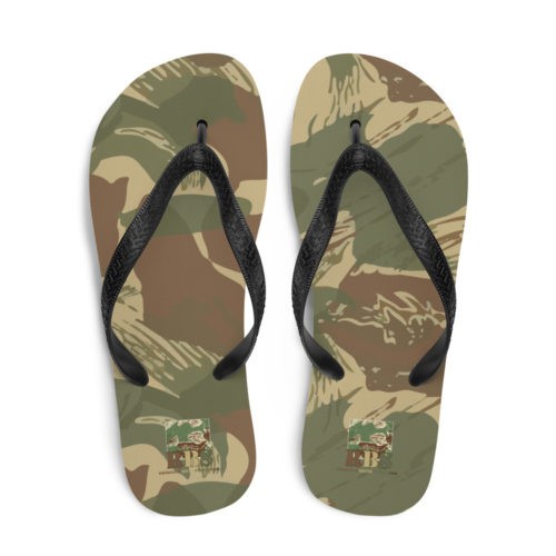 Rhodesian Brushstroke Camouflage v1 Flip-Flops