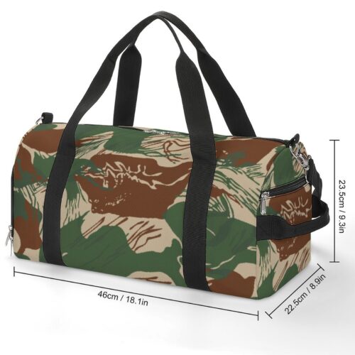 Alternative view of Rhodesian Brushstroke Camouflage v2b Duffle bag