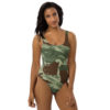 Rhodesian Brushstroke Camouflage v3 One-Piece Swimsuit
