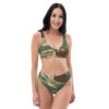 Rhodesian Brushstroke Camouflage v2 Recycled high-waisted bikini