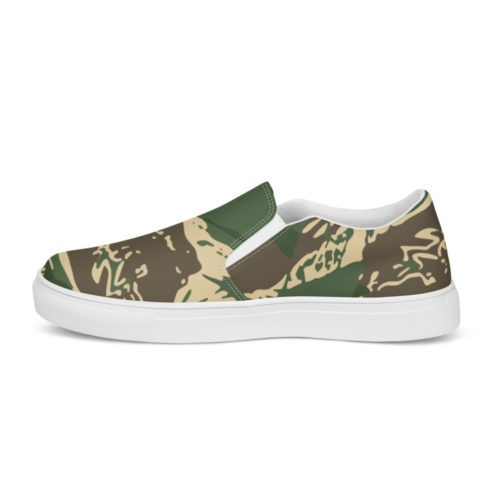 Alternative view of Rhodesian Brushstroke Camouflage v4 Men’s slip-on canvas shoes
