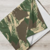 Rhodesian Brushstroke Camouflage v4 Throw Blanket